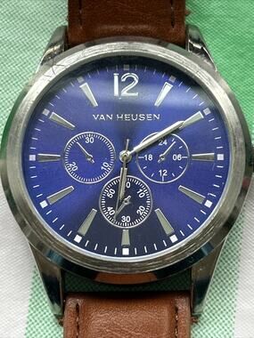 VAN HEUSEN VAN5056PV BLUE DIAL MENS WATCH